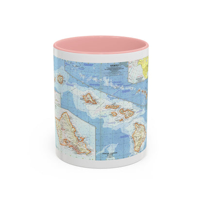 USA - Hawaii (1960) (Map) Accent Coffee Mug