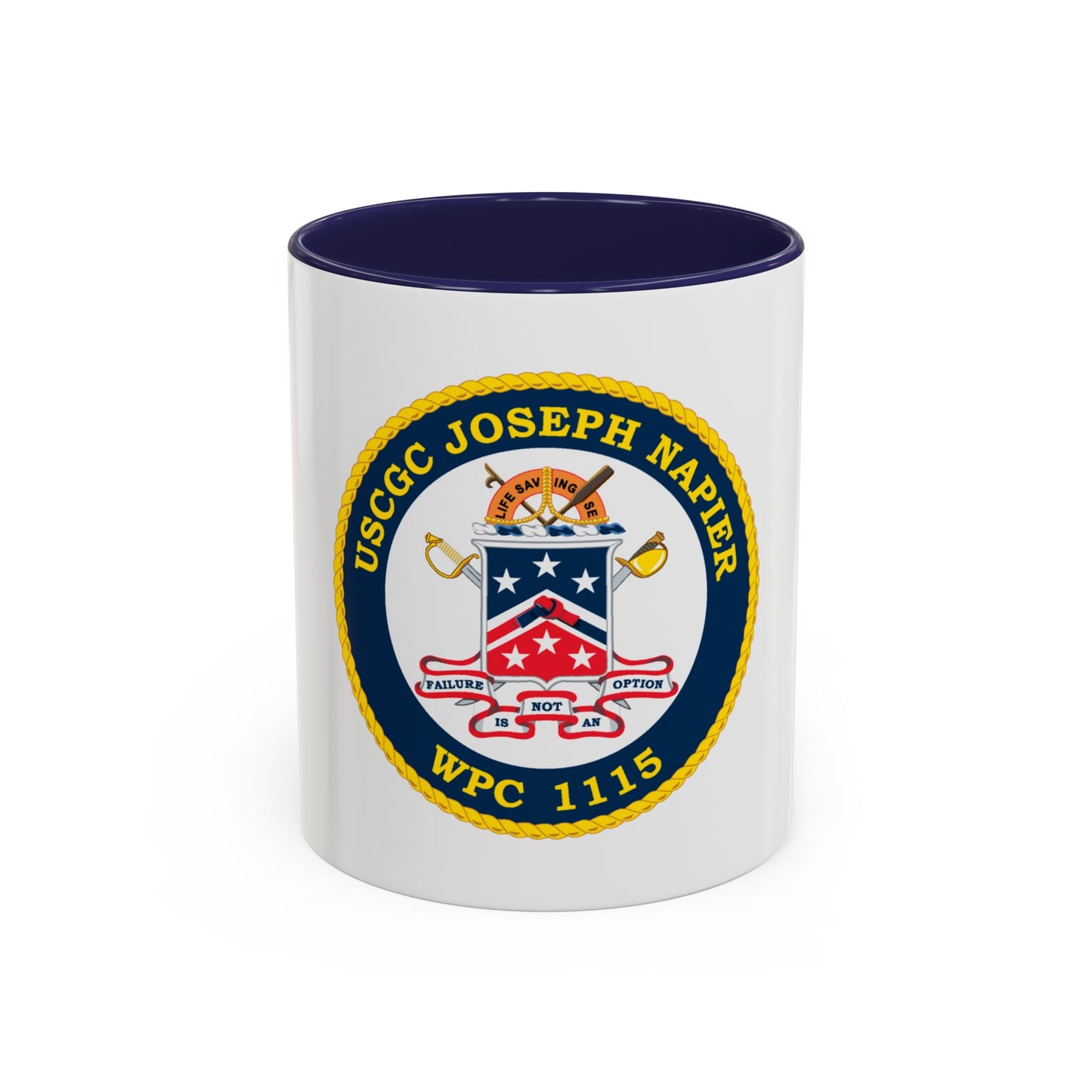 USCGC Joseph Napier WPC 115 (U.S. Coast Guard) Accent Coffee Mug
