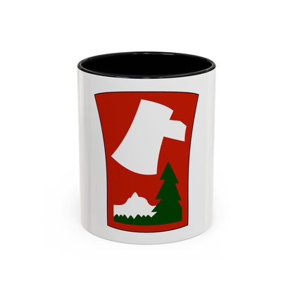 70th Infantry Division patch (U.S. Army) Accent Coffee Mug