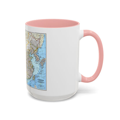 China 1 (1991) (Map) Accent Coffee Mug