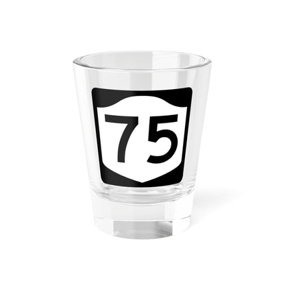 NY-75 (New York) (Road Sign) Shot Glass 1.5oz