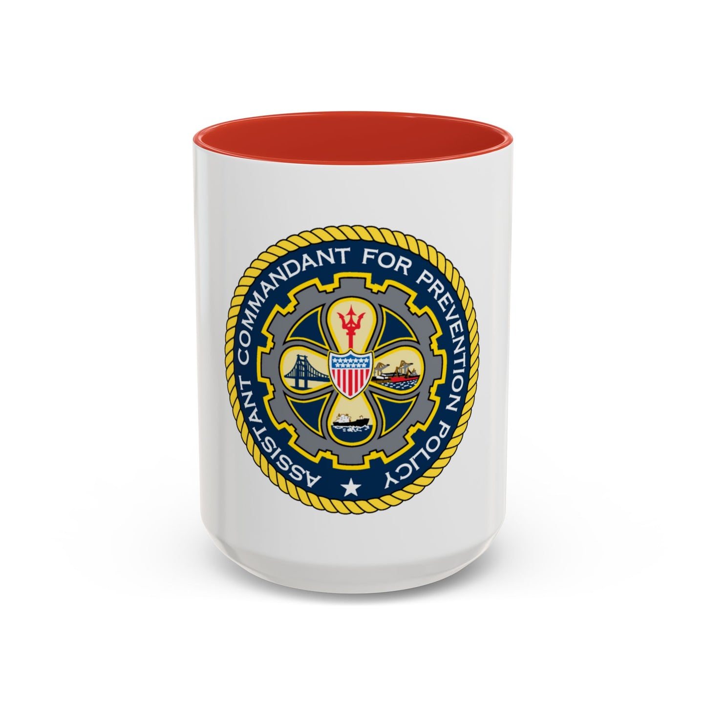 USCG Assistant Commandant for Prevention Policy (U.S. Coast Guard) Accent Coffee Mug