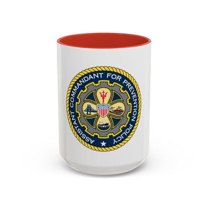 USCG Assistant Commandant for Prevention Policy (U.S. Coast Guard) Accent Coffee Mug