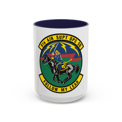 9th Air Support Operations Squadron (U.S. Air Force) Accent Coffee Mug