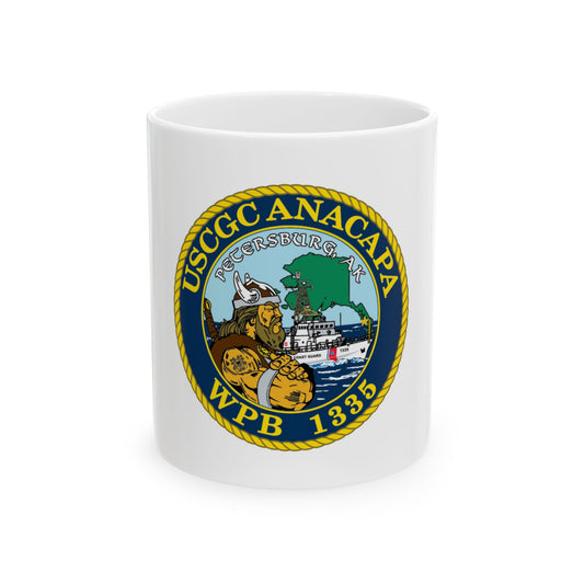 USCGC Anacapa WPB 1335 Petersburg AK (U.S. Coast Guard) White Coffee Mug