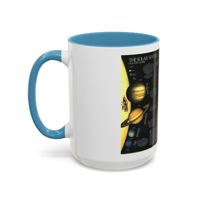 Space - Solar System- Our Sun's Family (1990) (Map) Accent Coffee Mug