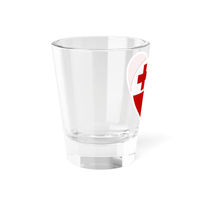 Tonga flag heart white (Tonga) Shot Glass 1.5oz