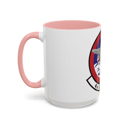 4th Airlift Squadron (U.S. Air Force) Accent Coffee Mug