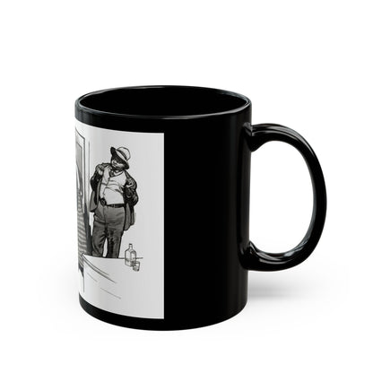 Cash Money for Casualties (2), Redbook magazine, December 1932 - Black Coffee Mug-Go Mug Yourself