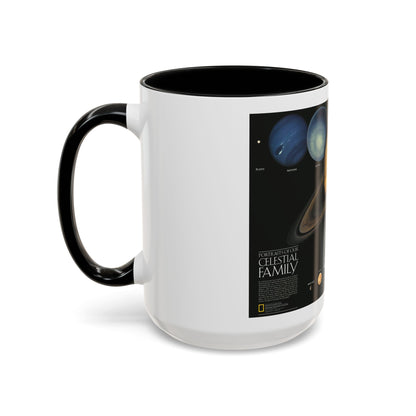 Space - The Solar System - Our Celestial Family (1990) (Map) Accent Coffee Mug