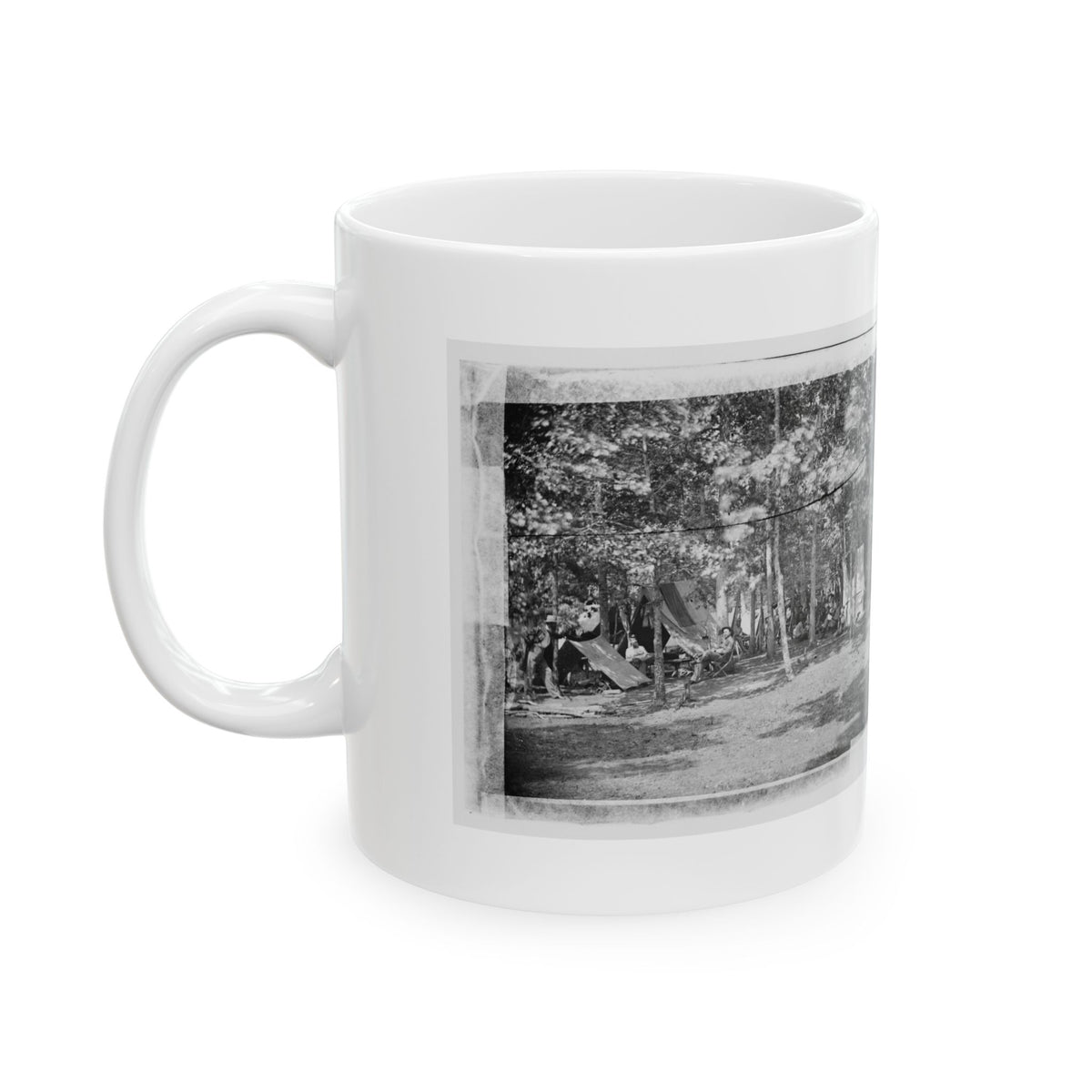 Bealeton, Virginia. Camp Of Company B, 93d New York Volunteers (U.S. Civil War) White Coffee Mug