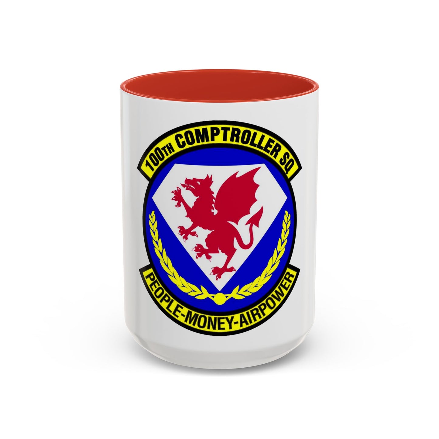 100 Comptroller Squadron USAFE (U.S. Air Force) Accent Coffee Mug