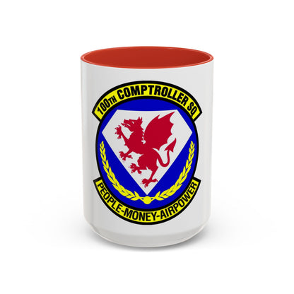 100 Comptroller Squadron USAFE (U.S. Air Force) Accent Coffee Mug