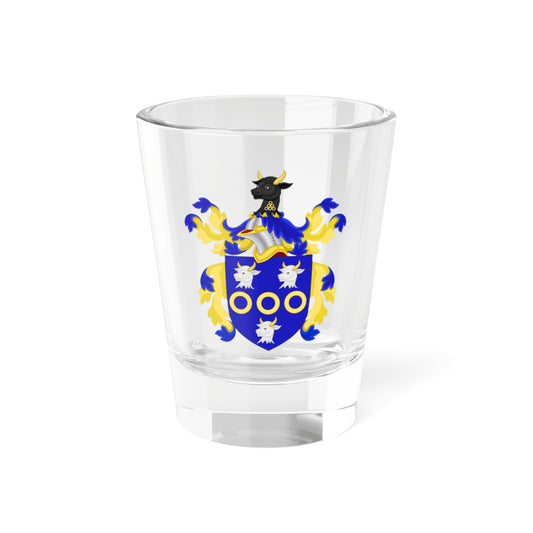 Coat of Arms of Henry Bull (United States) (Coat of Arms) Shot Glass 1.5oz