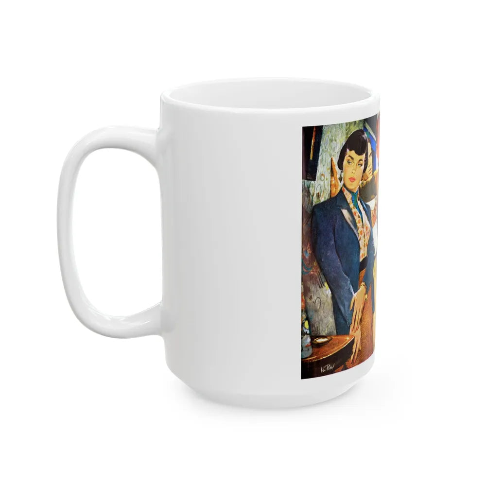 Crime Fiction in Saturday Evening Post - White Coffee Mug-Go Mug Yourself