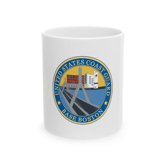 USCG Base Boston (U.S. Coast Guard) White Coffee Mug