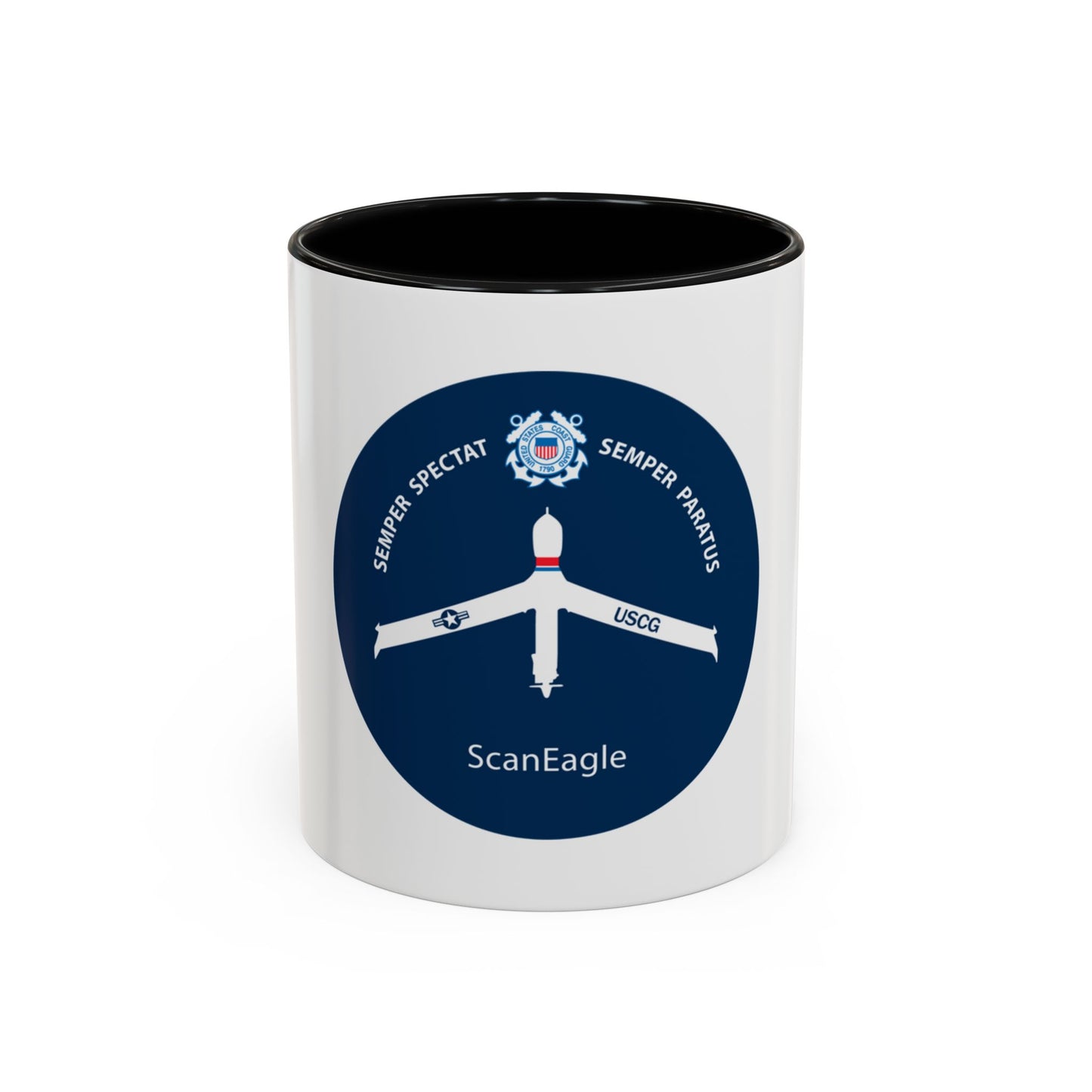 USCG Scan Eagle (U.S. Coast Guard) Accent Coffee Mug