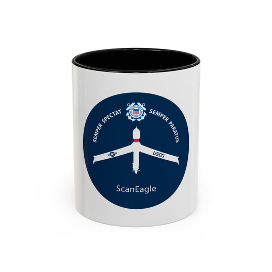 USCG Scan Eagle (U.S. Coast Guard) Accent Coffee Mug