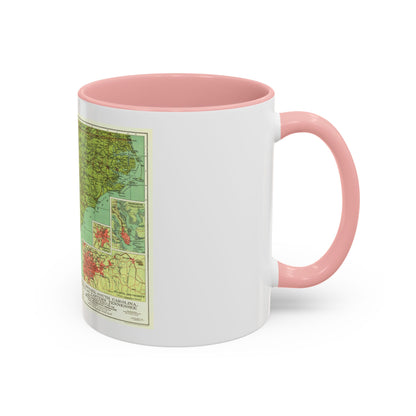 USA - Southeastern (1926) (Map) Accent Coffee Mug