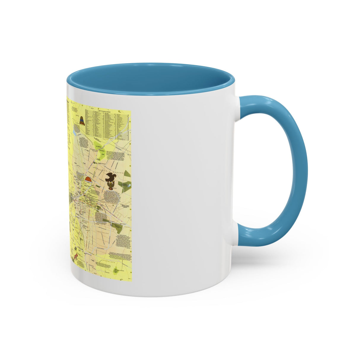 Central America - The Aztec World (1980) (Map) Accent Coffee Mug