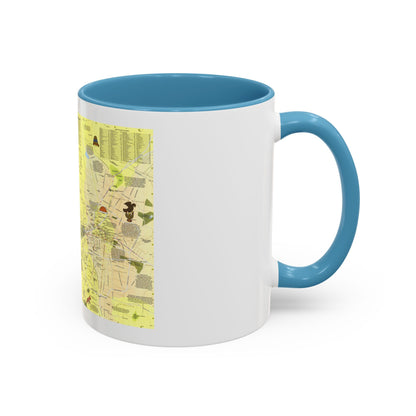 Central America - The Aztec World (1980) (Map) Accent Coffee Mug