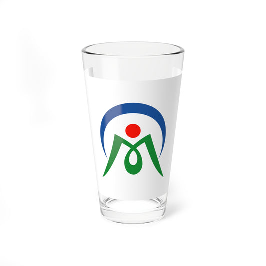 Flag of Mimasaka Okayama (Japan) Pint Glass 16oz