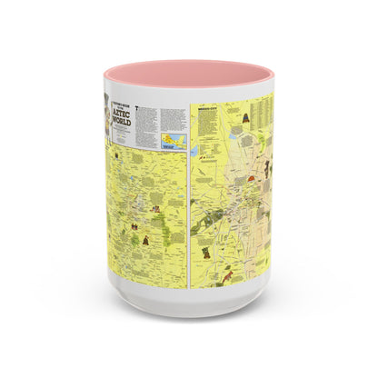 Central America - The Aztec World (1980) (Map) Accent Coffee Mug