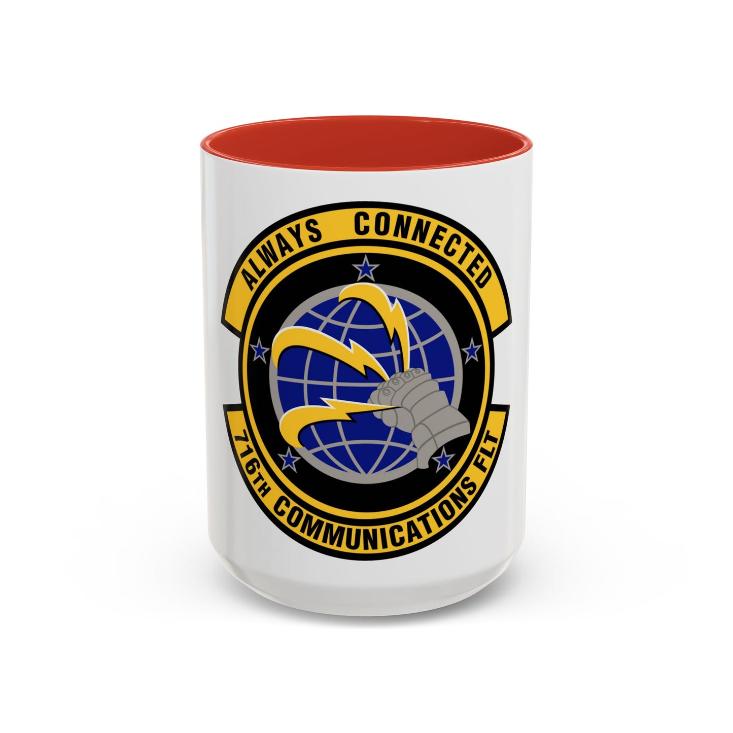 716th Communications Flight (U.S. Air Force) Accent Coffee Mug