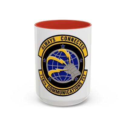 716th Communications Flight (U.S. Air Force) Accent Coffee Mug