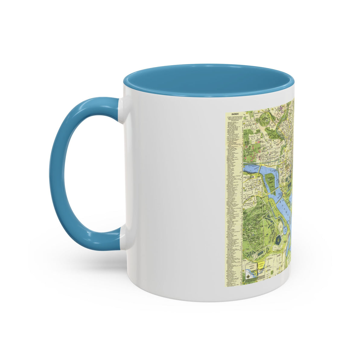 USA - Washington, Tourist (1964) (Map) Accent Coffee Mug