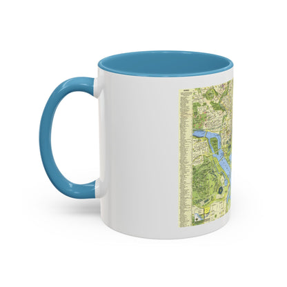 USA - Washington, Tourist (1964) (Map) Accent Coffee Mug