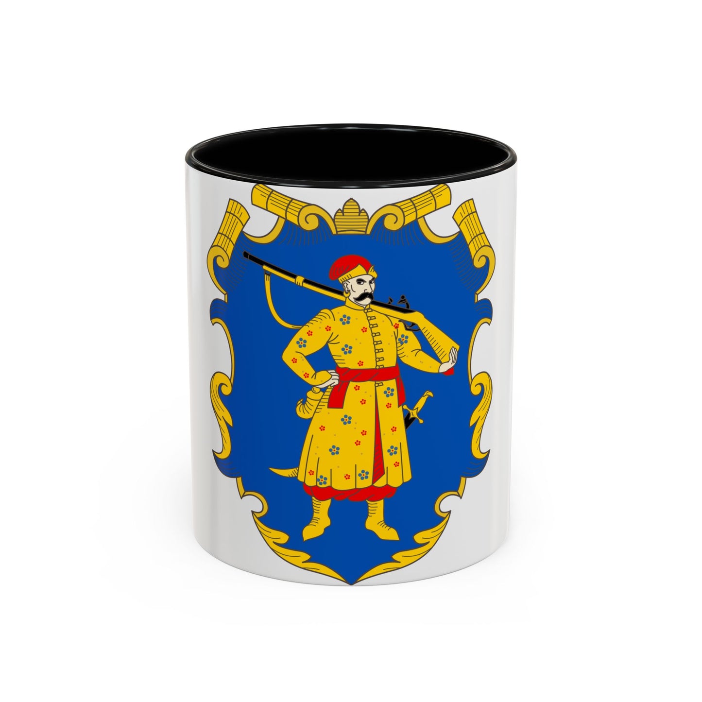 Coat of arms of the Zaporozhian Host - Accent Coffee Mug