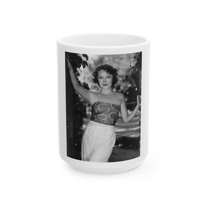 Fay Wray #206 (Vintage Female Icon) White Coffee Mug-15oz-Go Mug Yourself