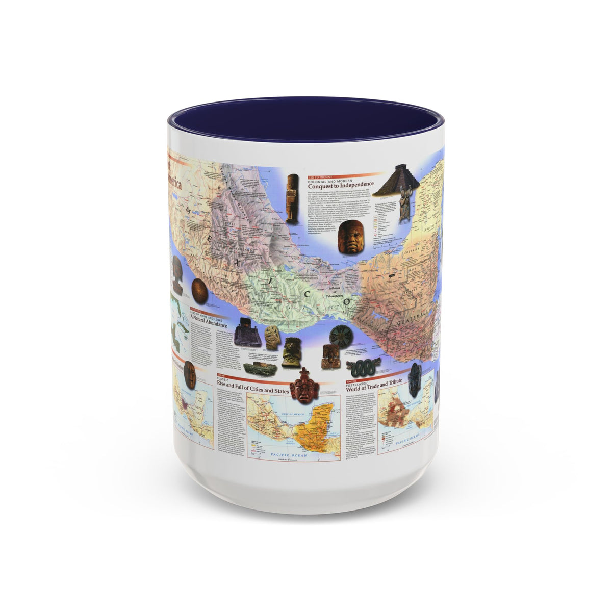 North America - Ancient Mesoamerica (1997) (Map) Accent Coffee Mug