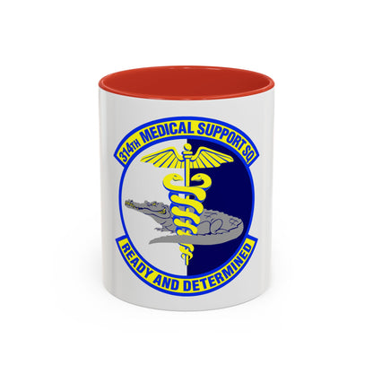 314th Medical Support Squadron (U.S. Air Force) Accent Coffee Mug