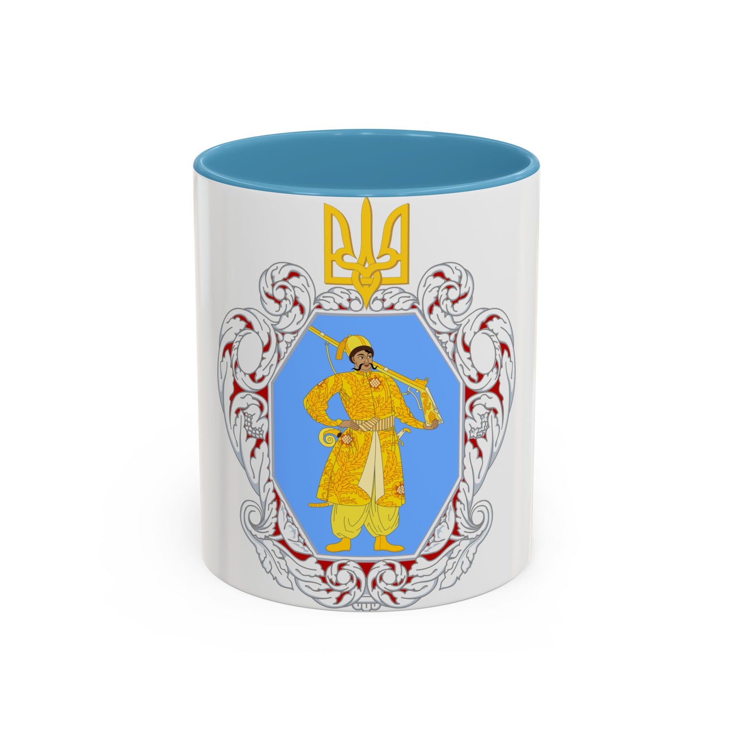 Coat of Arms of the Ukrainian State - Accent Coffee Mug