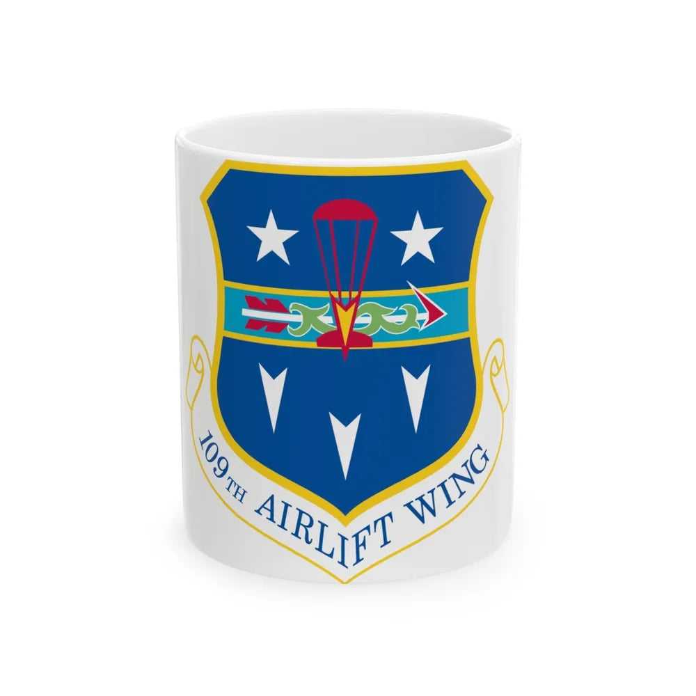 109th Airlift Wing (U.S. Air Force) White Coffee Mug-11oz-Go Mug Yourself