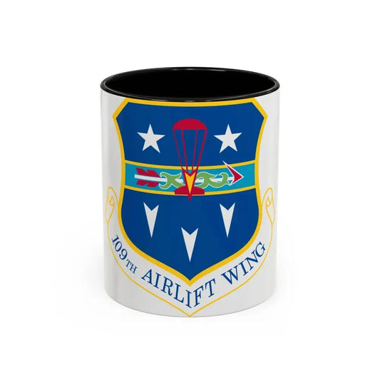109th Airlift Wing (U.S. Air Force) Accent Coffee Mug 11oz Black - Go Mug Yourself