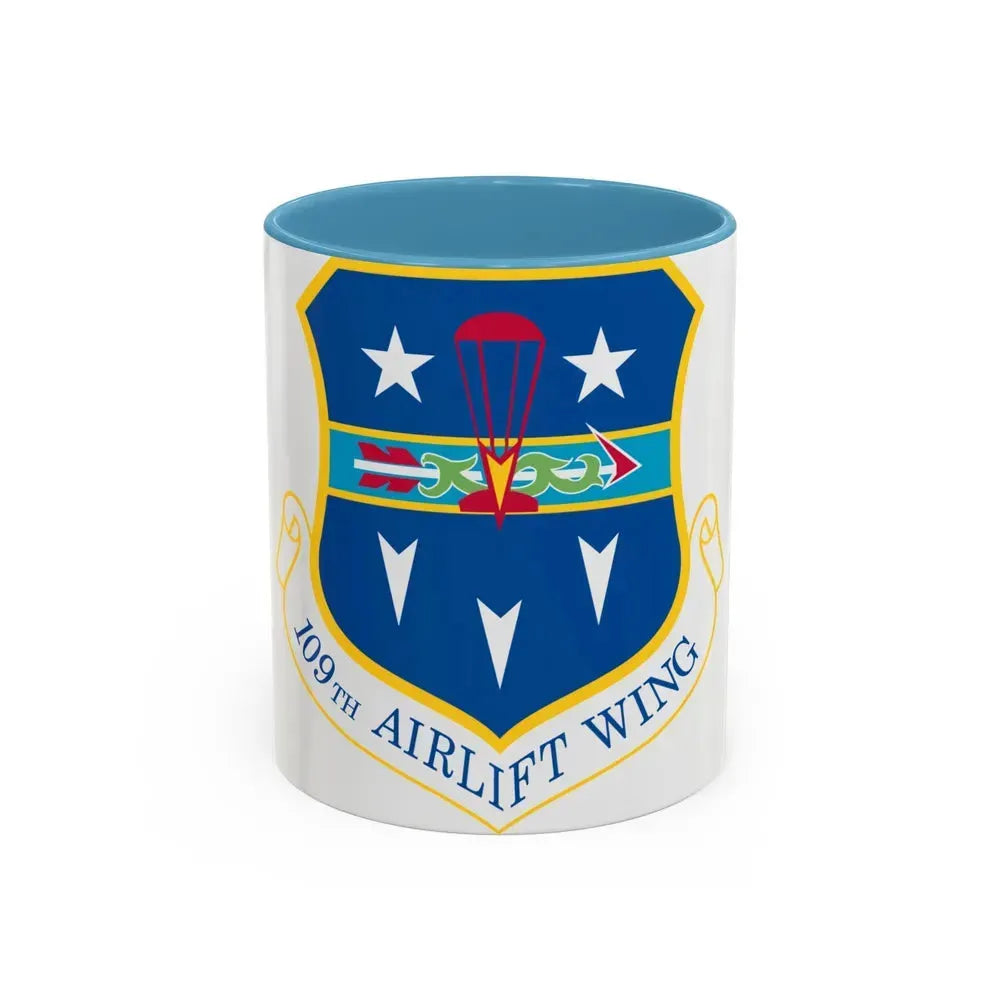 109th Airlift Wing (U.S. Air Force) Accent Coffee Mug 11oz Light Blue - Go Mug Yourself