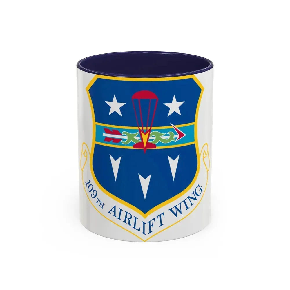 109th Airlift Wing (U.S. Air Force) Accent Coffee Mug 11oz Navy - Go Mug Yourself