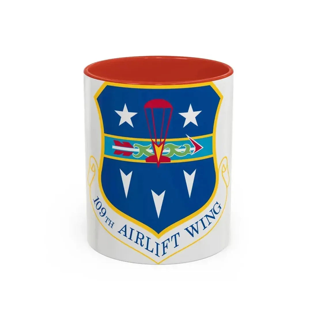 109th Airlift Wing (U.S. Air Force) Accent Coffee Mug 11oz Red - Go Mug Yourself