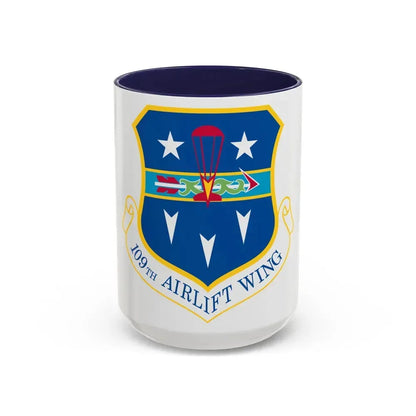 109th Airlift Wing (U.S. Air Force) Accent Coffee Mug 15oz Navy - Go Mug Yourself