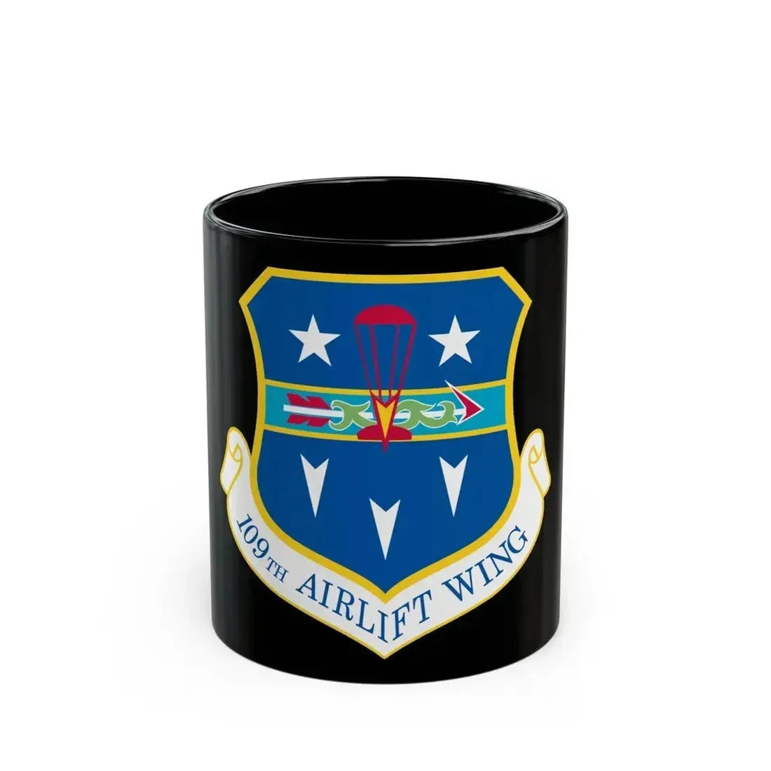 109th Airlift Wing (U.S. Air Force) Black Coffee Mug 11oz - Go Mug Yourself