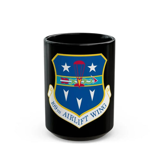 109th Airlift Wing (U.S. Air Force) Black Coffee Mug 15oz - Go Mug Yourself
