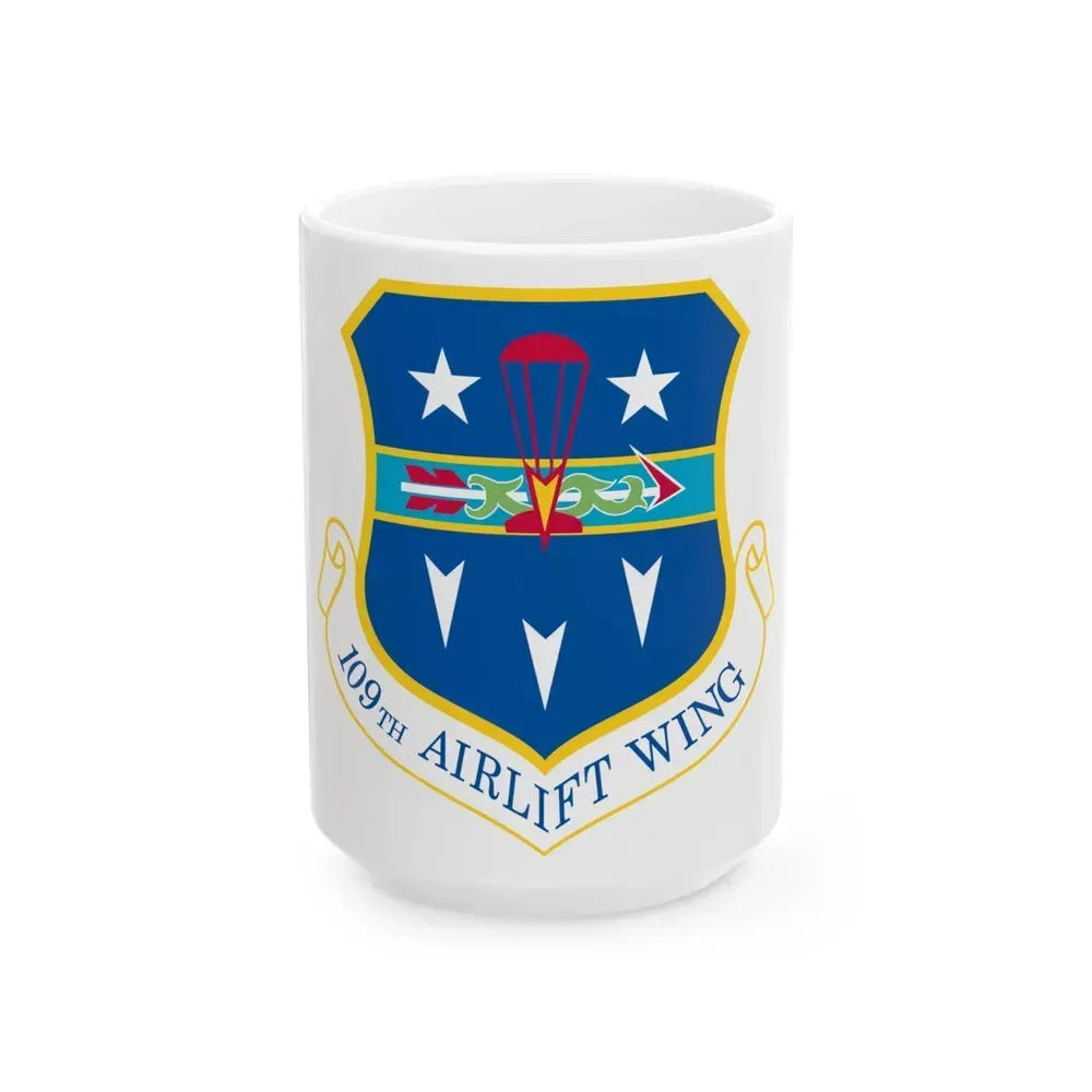 109th Airlift Wing (U.S. Air Force) White Coffee Mug 15oz - Go Mug Yourself
