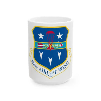 109th Airlift Wing (U.S. Air Force) White Coffee Mug 15oz - Go Mug Yourself