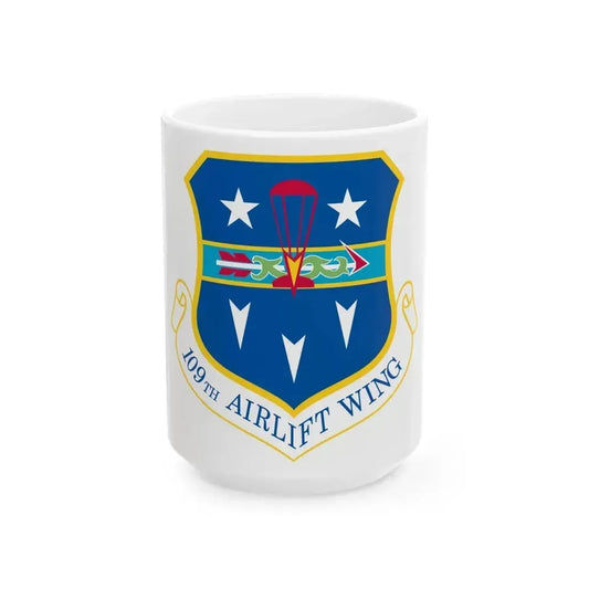 109th Airlift Wing (U.S. Air Force) White Coffee Mug 15oz - Go Mug Yourself