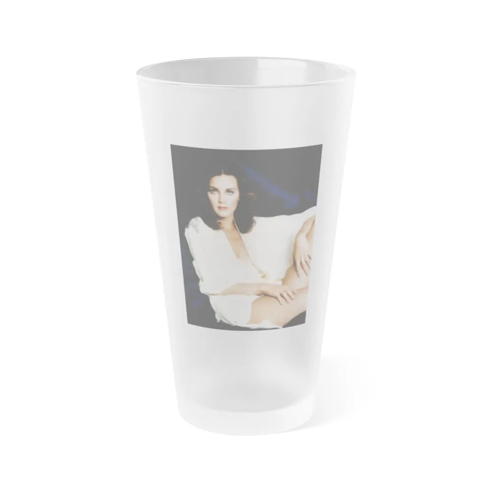 Lynda Carter #280 (Vintage Female Icon) Frosted Pint 16oz-16oz-Frosted-Go Mug Yourself