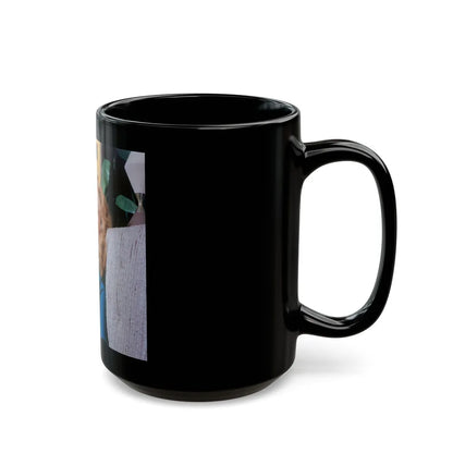 Julie Newmar #396 (Vintage Female Icon) Black Coffee Mug-Go Mug Yourself