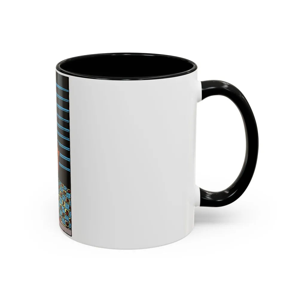 The 9 of Swords (Tarot Card) Accent Coffee Mug-Go Mug Yourself